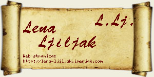 Lena Ljiljak vizit kartica